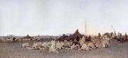 Gustave Guillaumet Evening Prayer in the Sahara oil painting picture wholesale